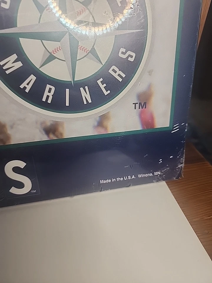 Seattle Mariners Retro Logo's Wood Sign 9x30 Wincraft MLBP 2016 - Image 3 of 4
