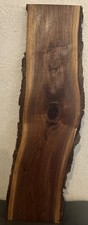 Black Walnut Live Edge Claro Slab Kiln Dried Planed 1  x7-8  x29 1/2  