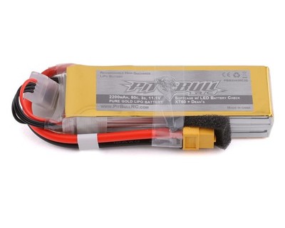 Pit Bull Tires Pure Gold 3S 50C Softcase LiPo Battery (11.1V/2200mAh)