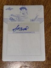 GAGE JUMP 2020 LEAF PERFECT GAME BLACK plate AUTOGRAPH #1/1 UCLA, LSU, ATHLETICS
