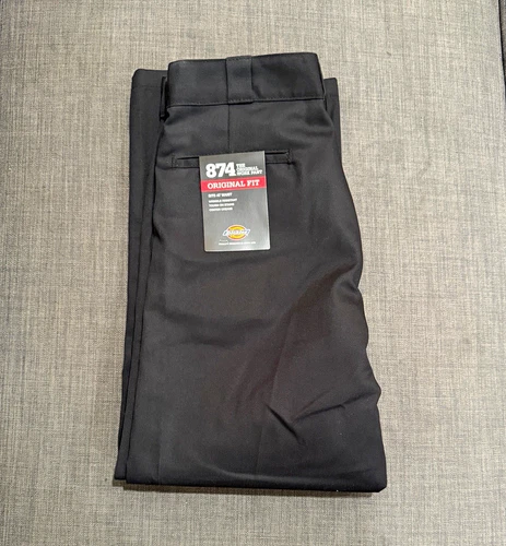 Dickies 874 Original Fit Men's Workwear Pants Straight Leg Black 34x28 - product listing photo