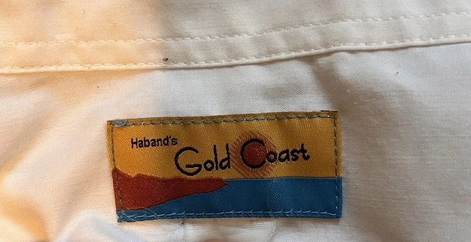 Haband Gold Coast Striped Pearl Snap Short Sleeve Shirt Green Western Men 2XL - Image 2 of 4