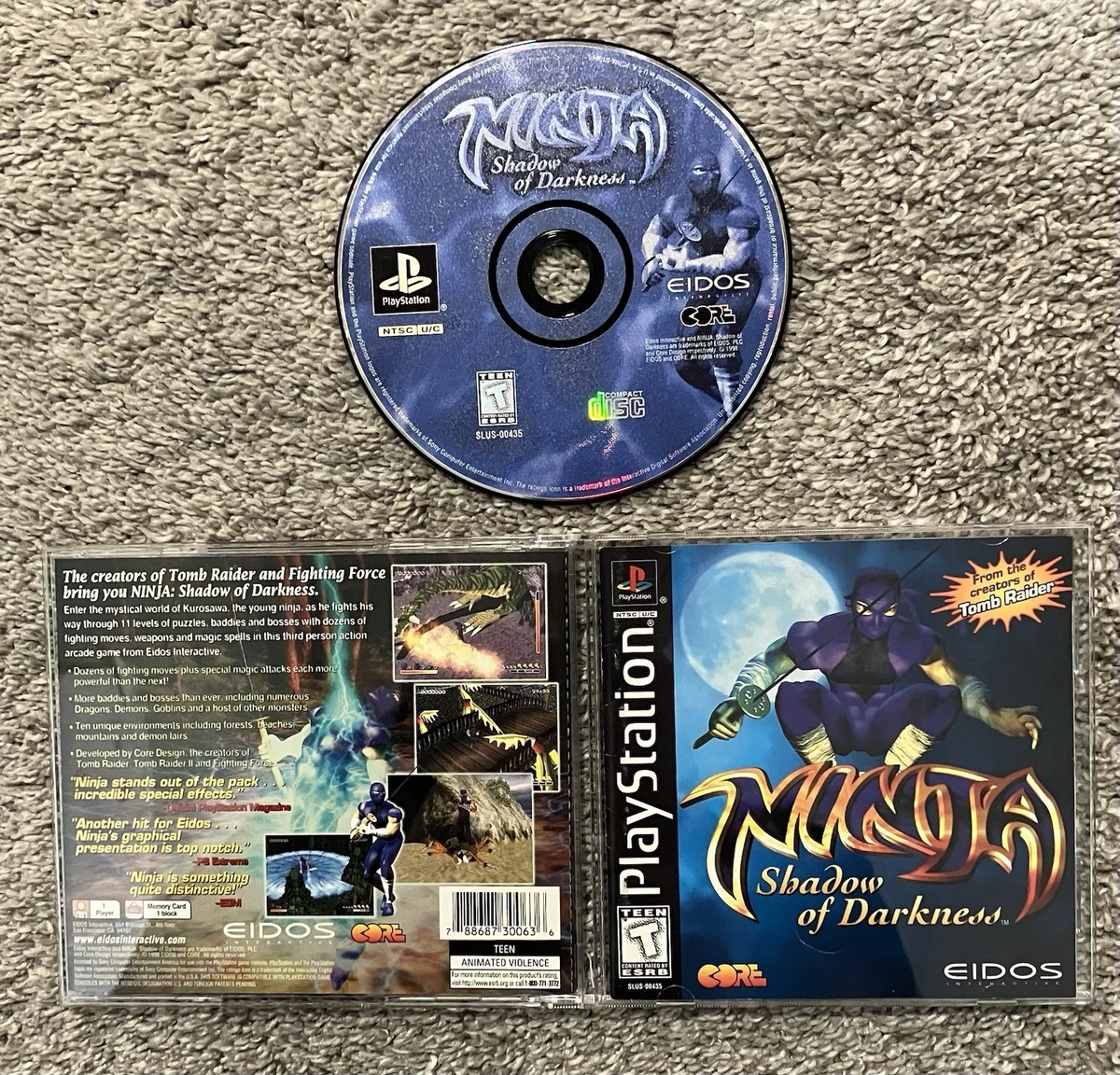 Sony PlayStation 1 Ninja: Shadow of Darkness Video Games for sale