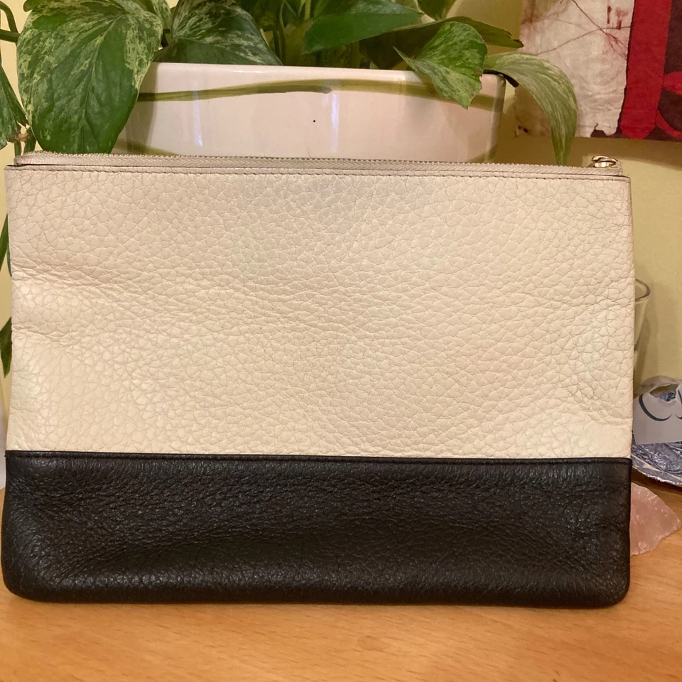 Cartera sin asas de cuero Kate Spade New York Southport Avenue Gia de cuero granulado Foto 3 de 4