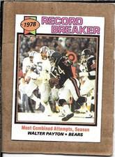 Walter Payton 1979 Topps, card #335, Chicago Bears, HOF