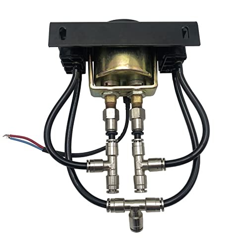 Panel Paddle Valve Switch Dual Needle Gauge with Air Fittings for Air 