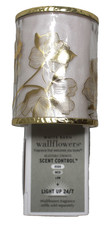Bath Body Works Gold Flowers Wallflowers Light Up Plug In Scent Control Unit