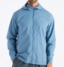 FREE FLY HEADWIND Mens Shell Jacket - Blue Fo...