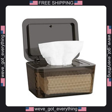 Baby Wipes Dispenser One-Handed Operation Moisture Lock Brown