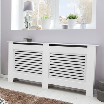 FineBuy Heizkörperverkleidung 152 cm Heizungsabdeckung Heizkörper Abdeckung