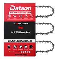 3PACK,16 Inch Chainsaw Chain FOR Wen : 6014, 6016, Lumberjack,3/8"LP-.050" 55 DL