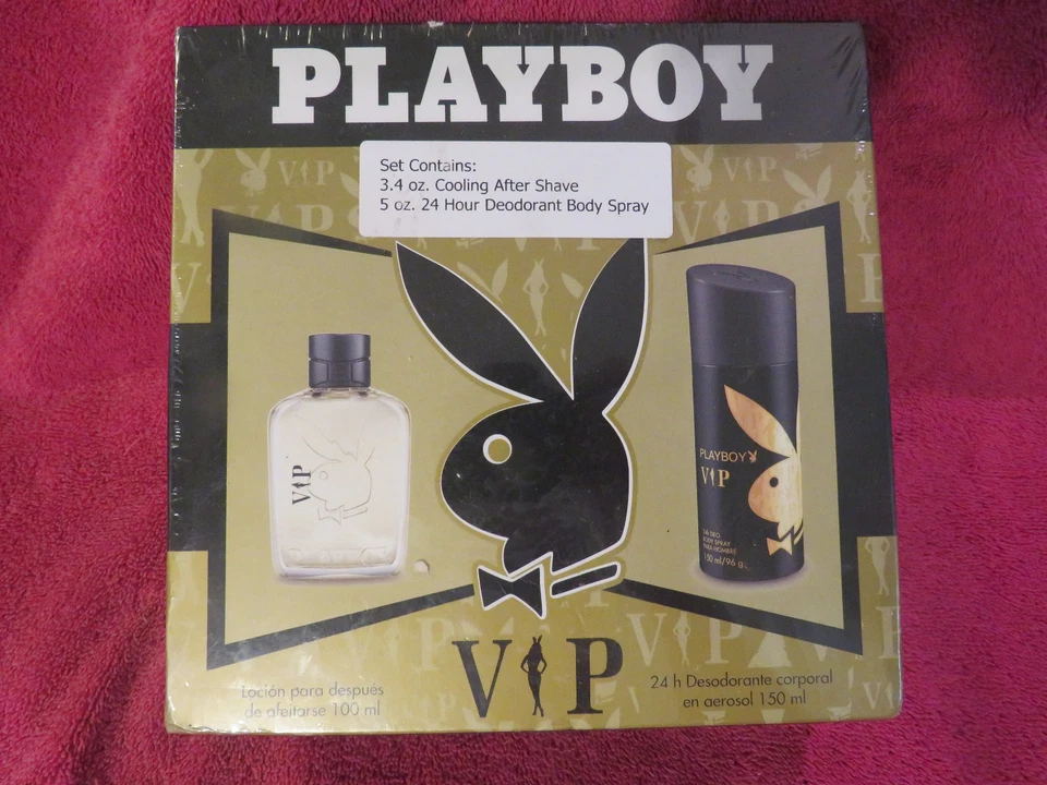 PLAYBOY VIP~ SPRAY CORPORAL REFRESCANTE DESPUÉS DEL AFEITADO Y DESODORANTE~NUEVO EN CAJA Foto 3 de 4