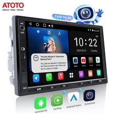 ATOTO 2 DIN Android Car Stereo GPS 7" Touchscreen Wireless Android Auto&Carplay