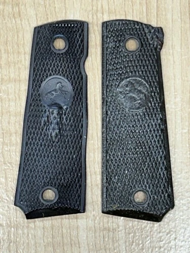 Colt 45 1911 Coltwood Grips Vintage Pistol Hollow Back Government Commander