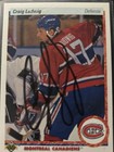Craig Ludwig Montreal Canadians autographed hockey card (1991-92 Upper Deck #186 — photo 1