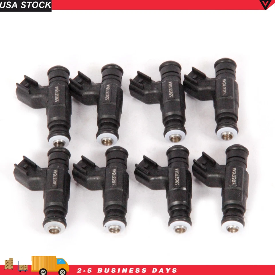 Inyector de combustible OE 8X flujo coincidente 53032713AA para Dodge Ram 1500 3500 Hemi 5,7 L Foto 4 de 4