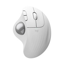 Logitech Ergo M575S Wireless Trackball Mouse Off- White Silver Ball