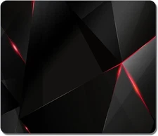 Creative Painting Custom Rectangle Black And Red Abstract 07 Large Black, 