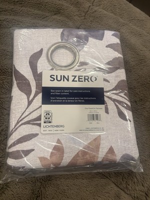 Sun Zero Lichtenberg Curtain Panel 40x84 Floral Grommet Window Panel New 