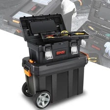 490mm W X 633mm H X 230mm 3-Tier Stackable Separate Hand Case Tool Boxes Trolley