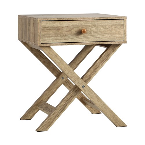 Oikiture Bedside Tables Set of 2 Nightstand Storage Cabinet Side End Table - Picture 6 of 10