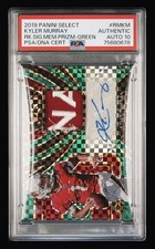 KYLER MURRAY 2019 SELECT RC #RMKM ROOKIE PATCH AUTO GREENPRIZM #/5 PSA AUTO 10