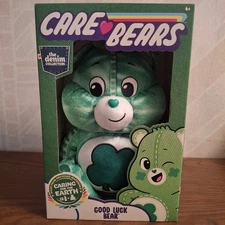 Care Bears - The Denim Collection - Good Luck Bear - Plush BRAND NEW