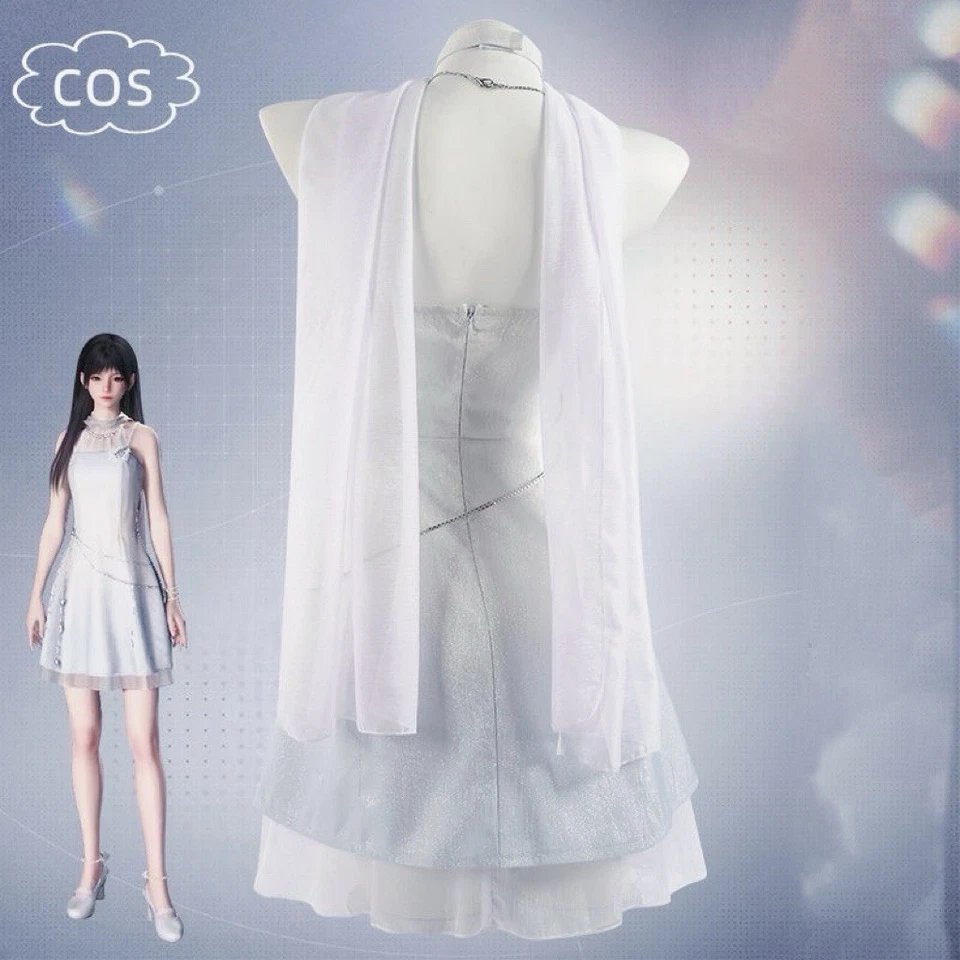 Vestido de disfraces Love and Deepspace Cloud Flow para mujer conjunto S/M/L/XL/2XL nuevo Foto 3 de 4