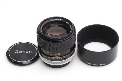 Canon FD 1.8/85mm S.S.C. w. Hood BT-55 #23099