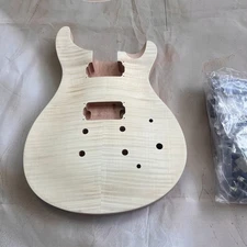 US Ship DIY Half-finished PRS Electric Guitar Solid Body Rosewood Fretboard