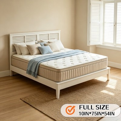 10INCH Gel Memory Foam Hybrid Mattress Spring FULL Size Bed IN BOX CertiPUR-US