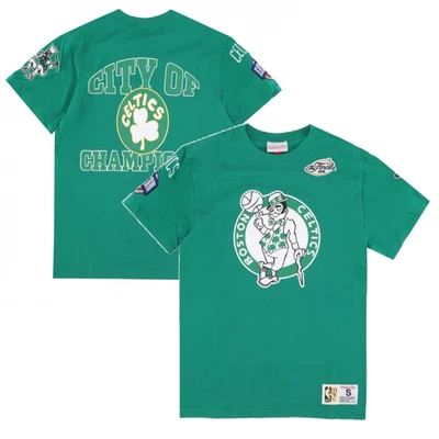 Boston Celtics NBA T-Shirt Herren Mitchell & Ness Origins Oberteil - Neu