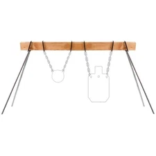 Highwild AR500 Target Stand Kit - 2x4 Mounting Bracket with Target Hanging Hook