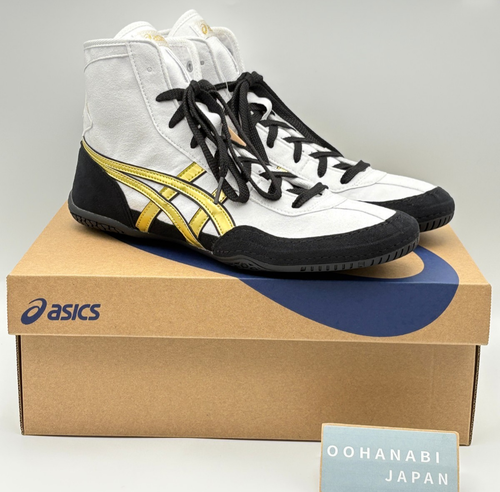 Asics EX-EO Wrestling Boxschuhe neues Modell TWR900 1083A001 weiß schwarz gold - Bild 1 von 22