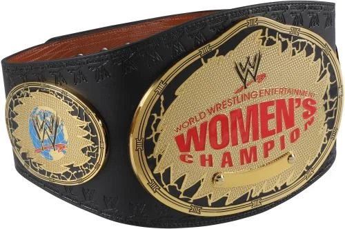 Cinturón de título réplica Trish Stratus WWE firmado campeonato femenino era Attitude Foto 2 de 4