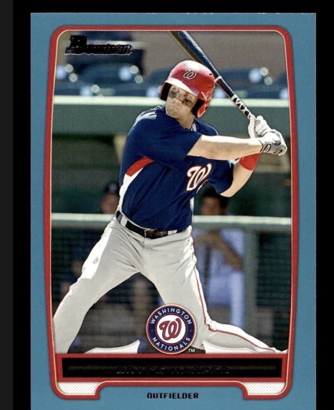 2012 Bowman Prospects Blue #BP10 Bryce Harper Rookie 217/500 NATIONALS / USA