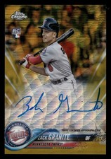 Zack Granite Minnesota Twins 2018 Topps Chrome Rookie Autograph Gold Wave SN /50