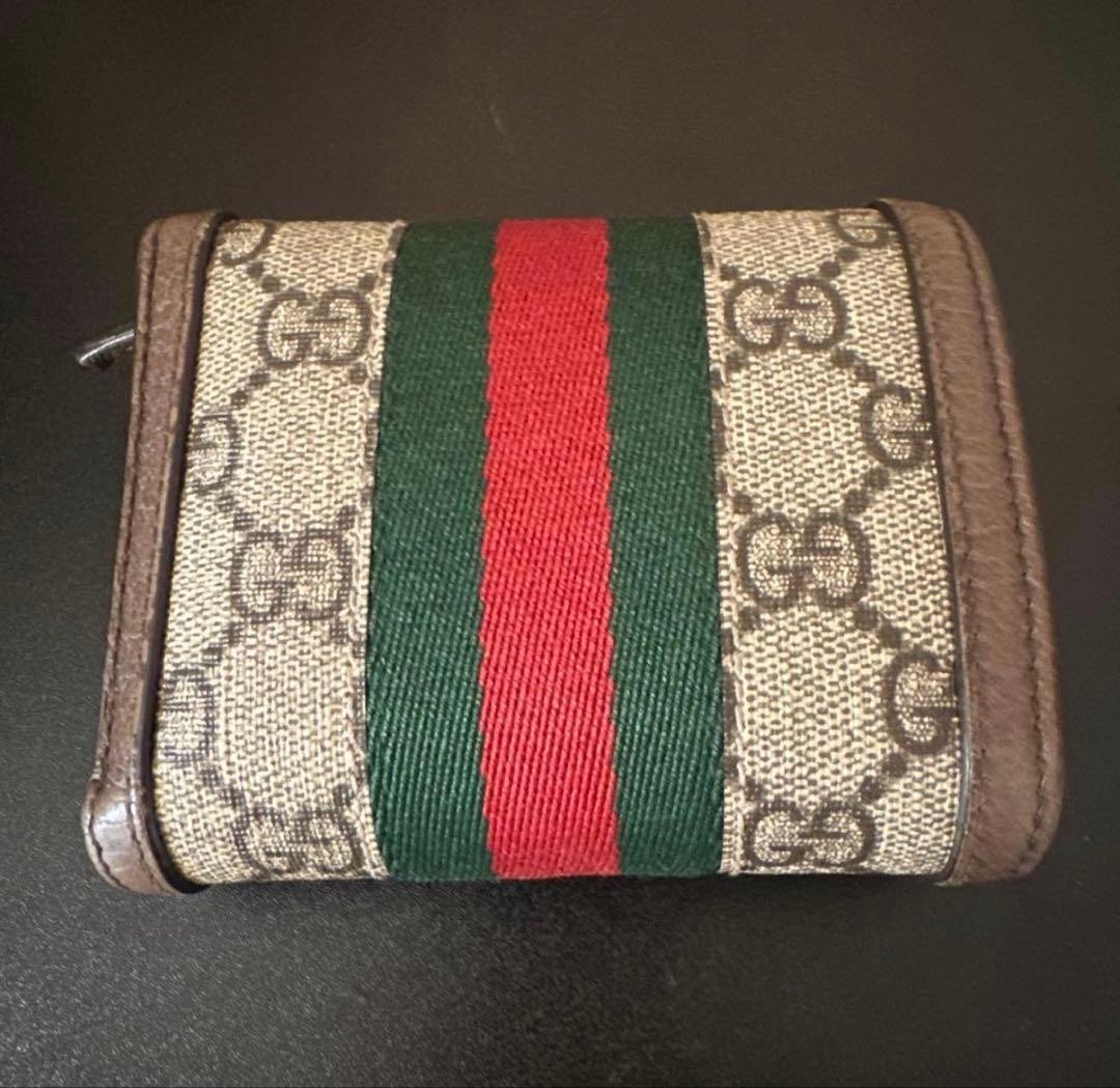 Gucci Wallet GG Marmont Sherry Line Canvas Brown Authentic F0211543 thumbnail 15