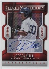 2014 Elite Extra Edition Inspirations Die-Cut Signatures Derek Hill Auto 4l3