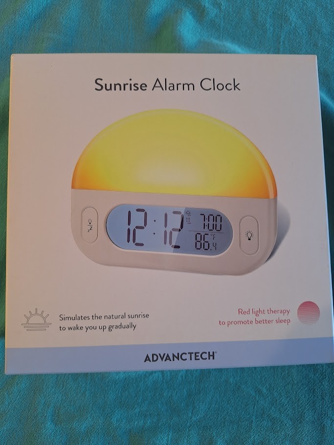 Advantech Sunrise Alarm Clock Wake Up Light w/ Red Light Therapy – New Sealed photo