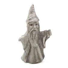 RAWCLIFFE Wizard Holding Hand Up - 1.5" Fantasy PEWTER Metal Miniature Figurine