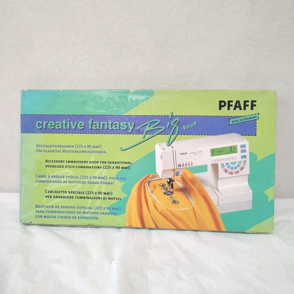 PFAFF Creative Fantasy Big Hoop 225 x 90 mm with Instruction Book Accessory - Image 2 of 4