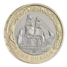 In Hand Royal Mint 2026 HMS Beagle 2 Pound £2 Coin Brilliant Uncirculated