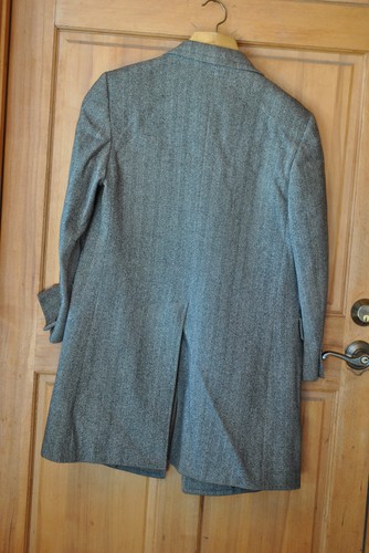 Vntg MEN'S STEIN BLOCH OUTERCOAT - SAXONY WOOL ENGLAND - BRITISH "24" - HANDTAIL - Picture 3 of 10
