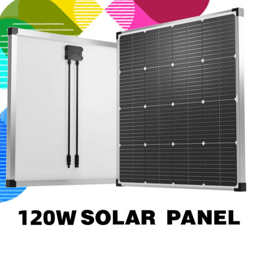 120W Solarpanel Solarmodul Monokristalline Auto Wohnmobil  Kostenloser Versand - Bild 1 von 11