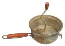 Vintage Foley Food Mill / Ricer / Masher With Red Wood Handles READ-