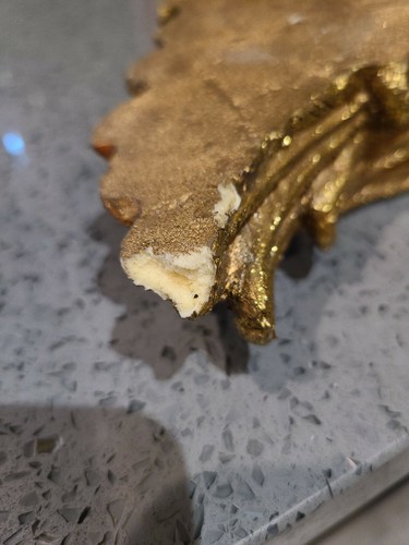VTG CHRISTMAS ANGEL Door Hanging Gold Mold Pressed Hard Foam 12" GIFT HOME DECOR - Picture 11 of 11