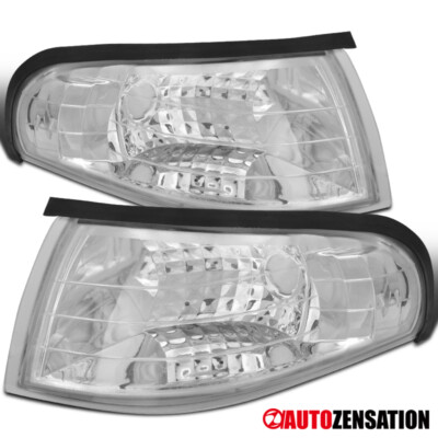 Fits 1994-1998 Ford Mustang GT Corner Lights Parking Signal Lamps Left+Right