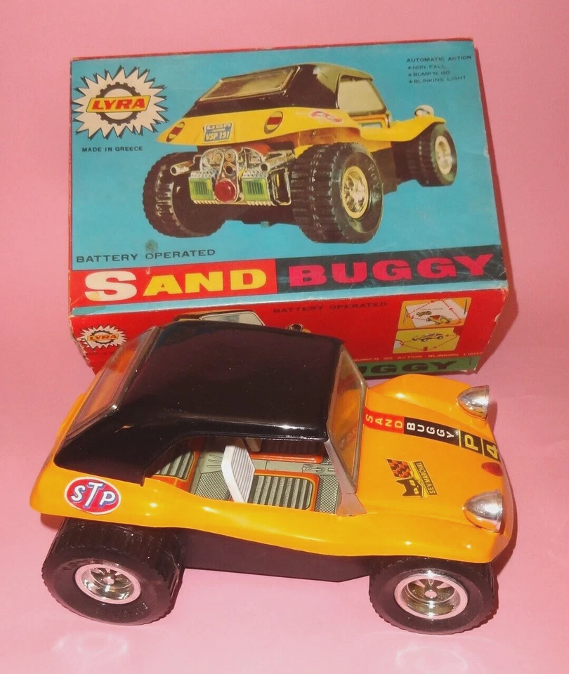 OLD SAND BUGGY CAR TOY B/O in ORIGINAL BOX LYRA GREECE 1970s RARE! free shipping - Image 4 of 4