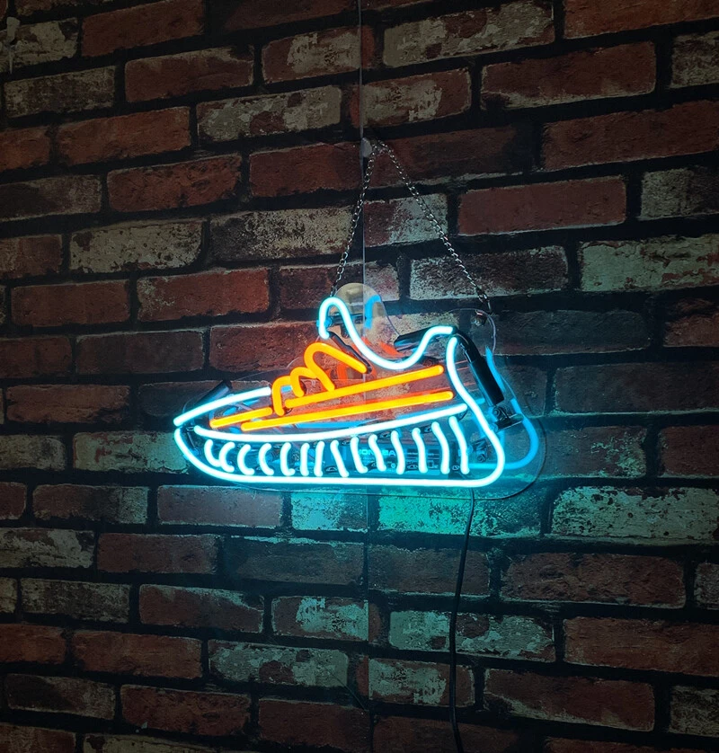 Shoes Neon Sign Light Wall Decor Game Room Awesome Gift Custom